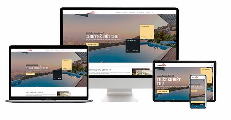 Thiet ke website cong ty xay dung