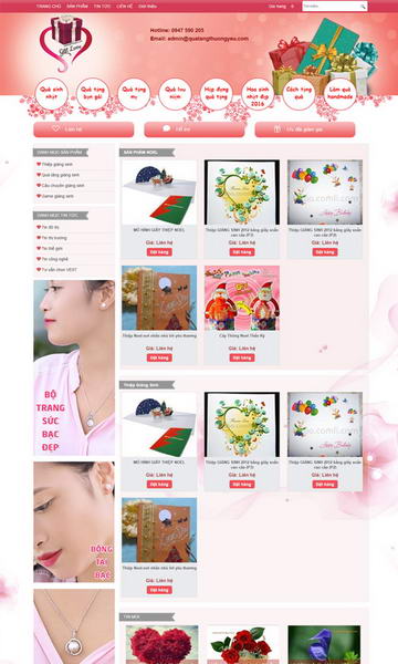 giao dien web qua luu niem