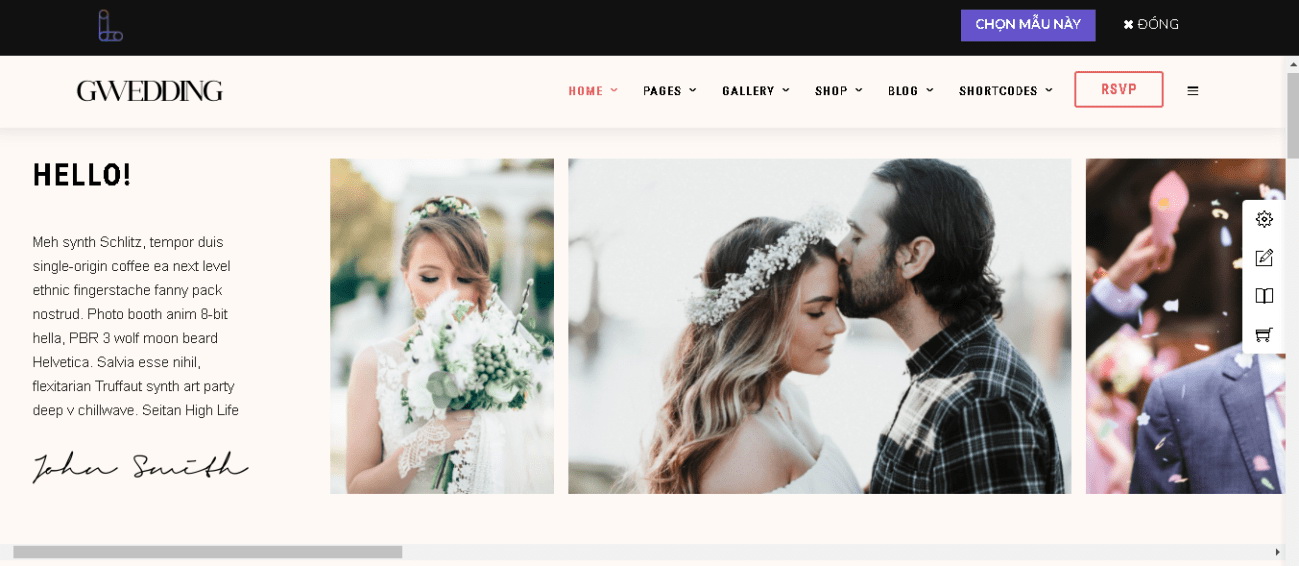mau thiet ke website studio Vien ao cuoi
