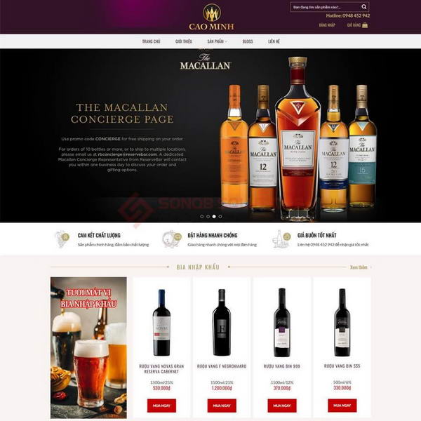 mau web ban ruou ngoai chuyen nghiep