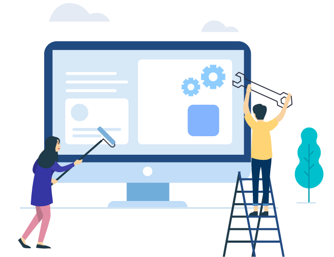 thiet ke trang web dich vu sua chua bao tri