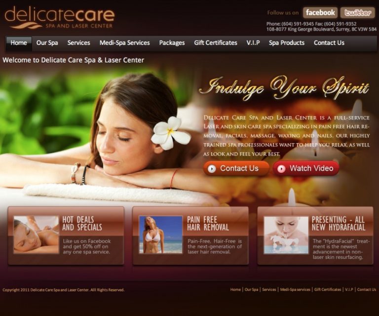 thiet ke trang web massage