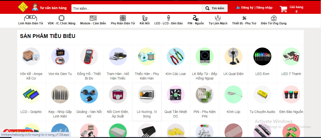 thiet ke web PC linh kien