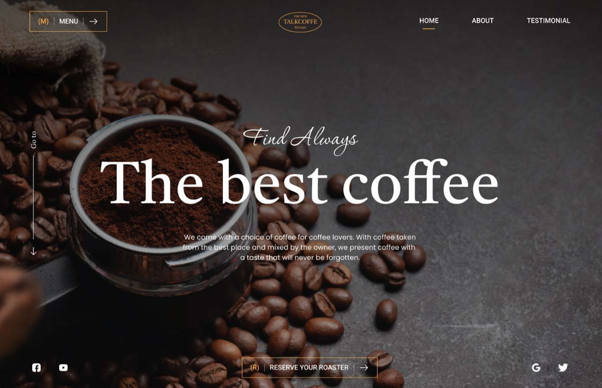 thiet ke web ca phe 5