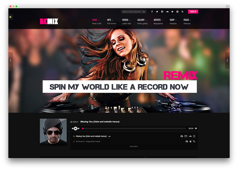 thiet ke web ca si 3