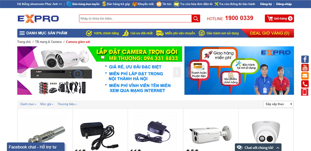 thiet ke web camera