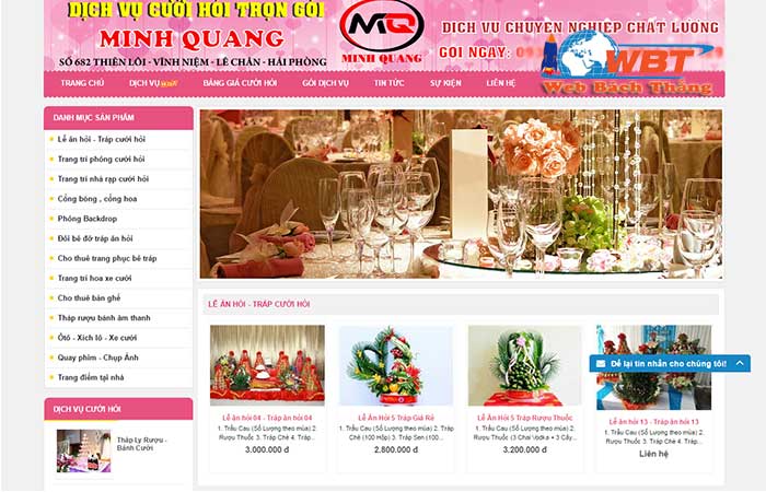 thiet ke web cuoi hoi