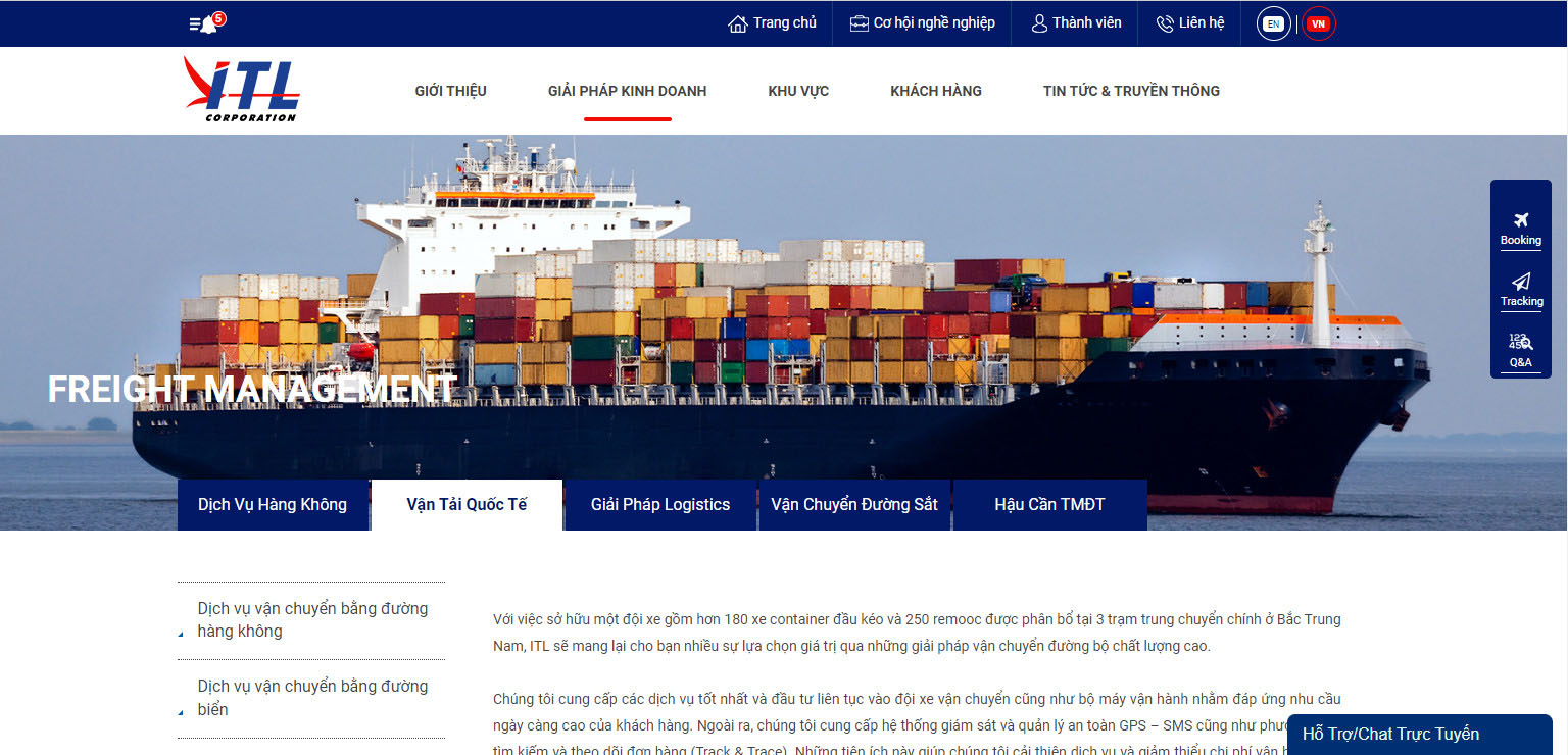 thiet ke web dich vu van tai 1