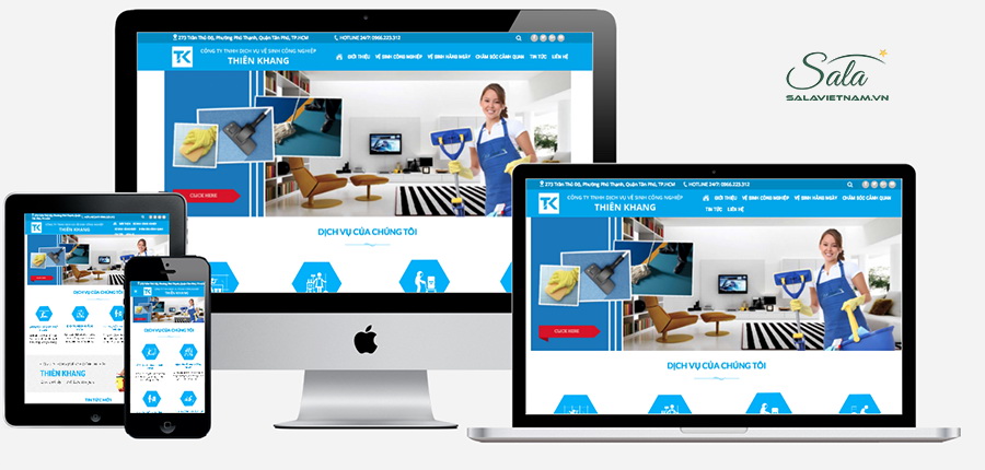 thiet ke web dich vu ve sinh