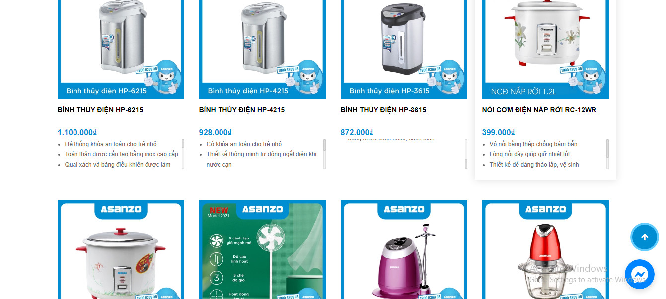 thiet ke web dien gia dung