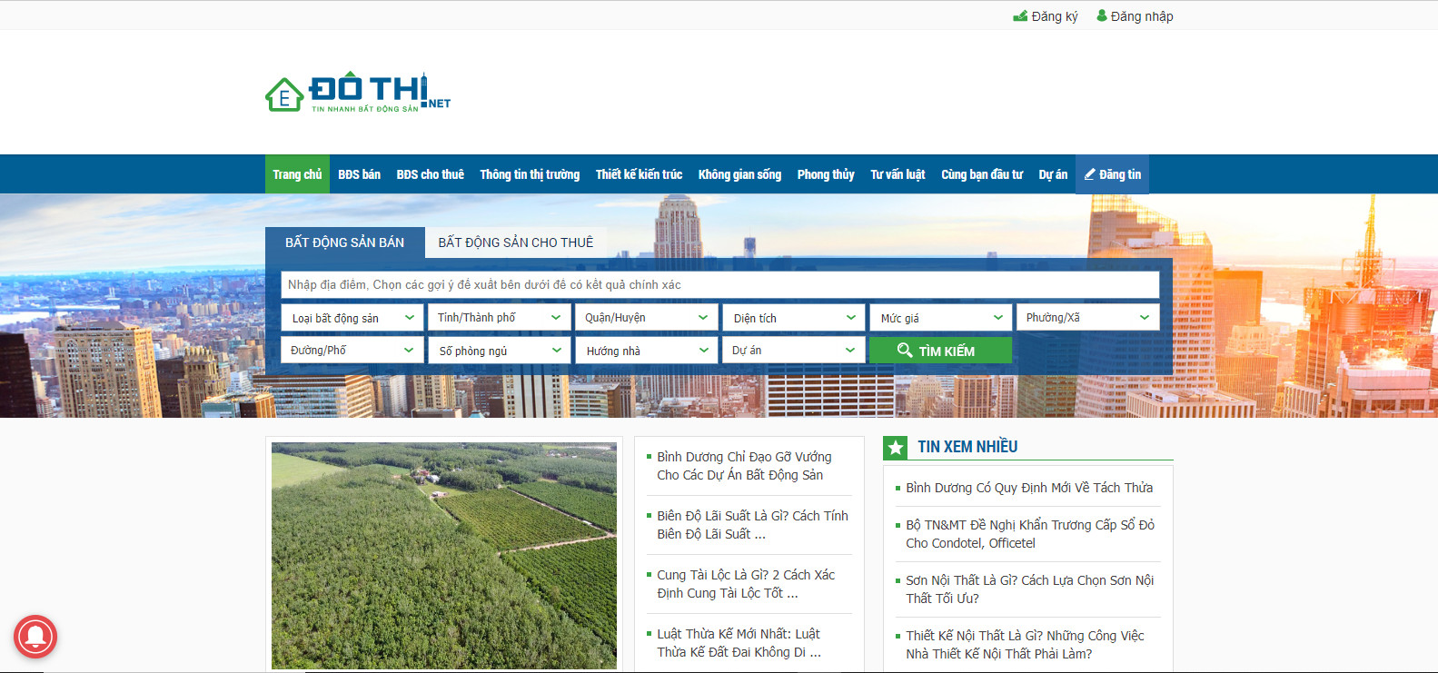 thiet ke web nha dat 4
