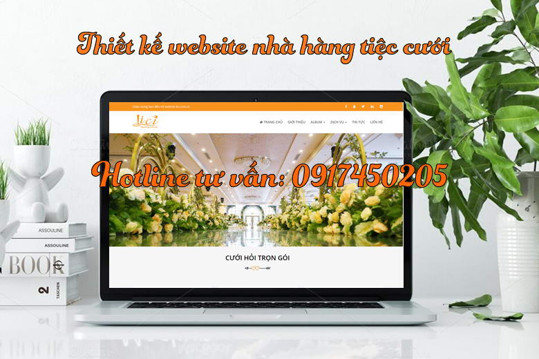 thiet ke web nha hang tiec cuoi