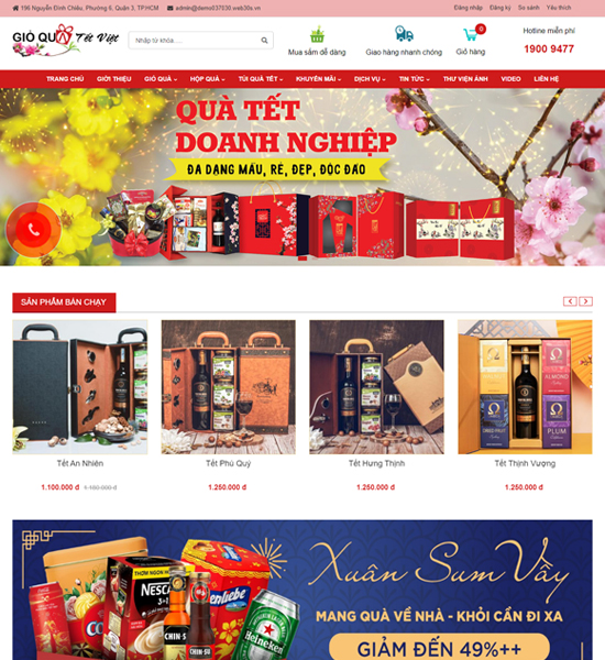 thiet ke web qua tet