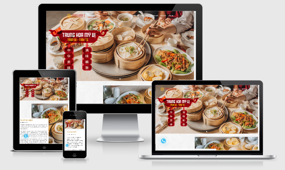 thiet ke website am thuc