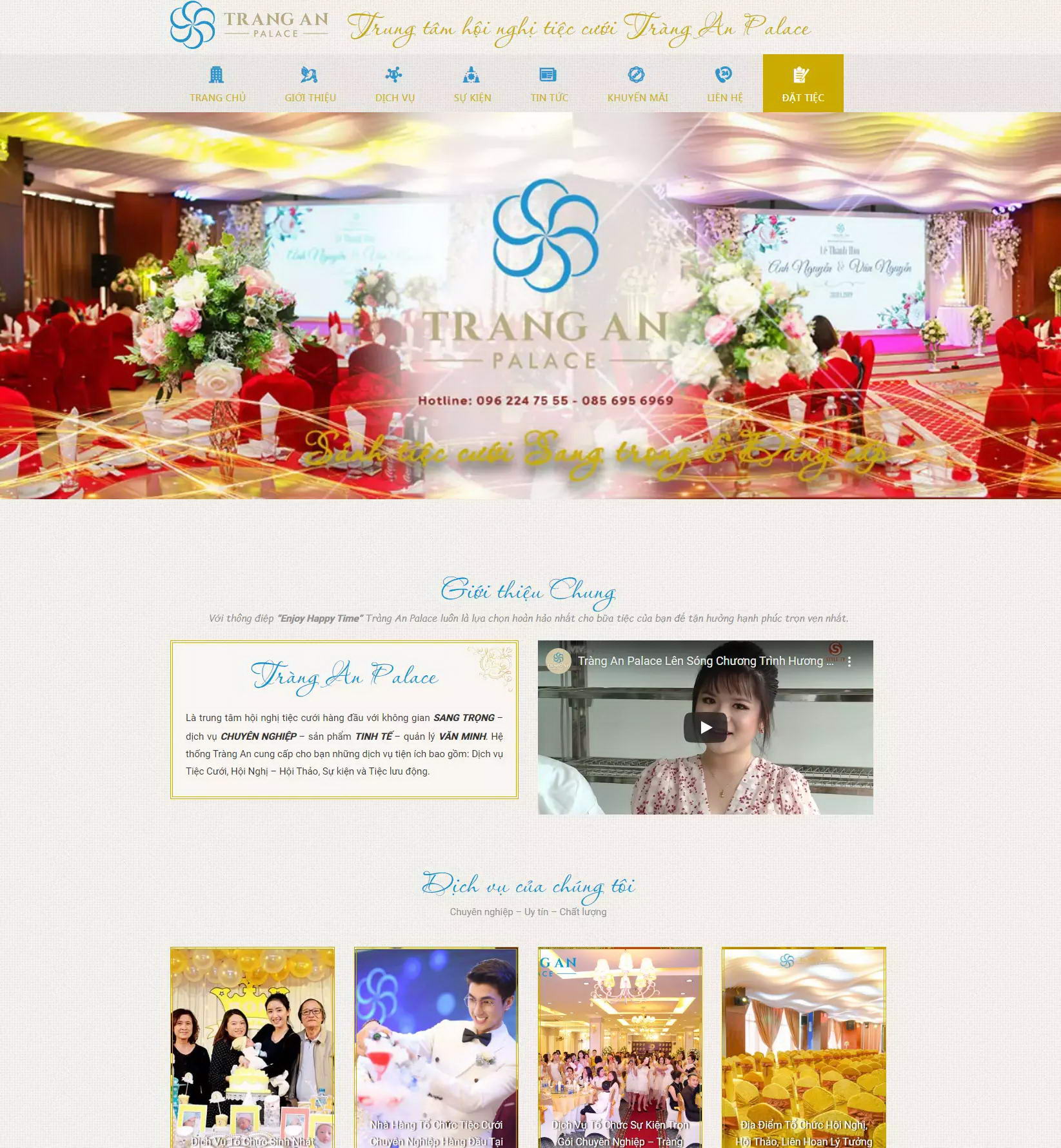 thiet ke website nha hang tiec cuoi