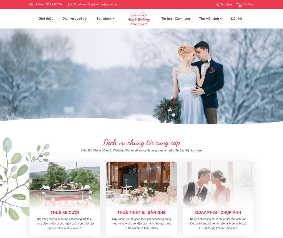 thiet ke website studio ao cuoi