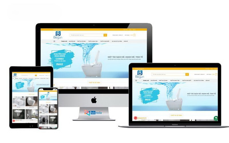 thiet ke website thiet bi ve sinh