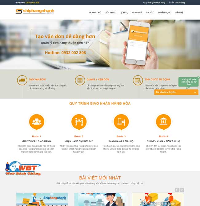 trang web chuyen phat nhanh