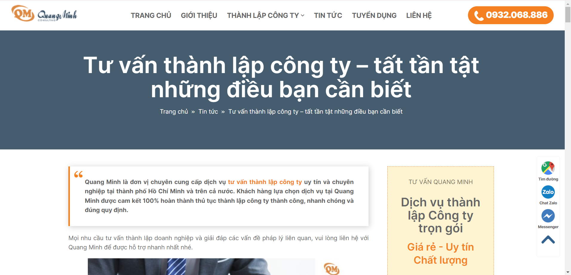 tu van thanh lap cong ty