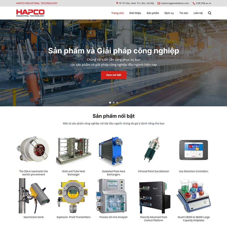 web may moc thiet bi