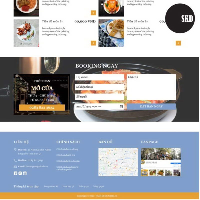 web nha hang tiec cuoi