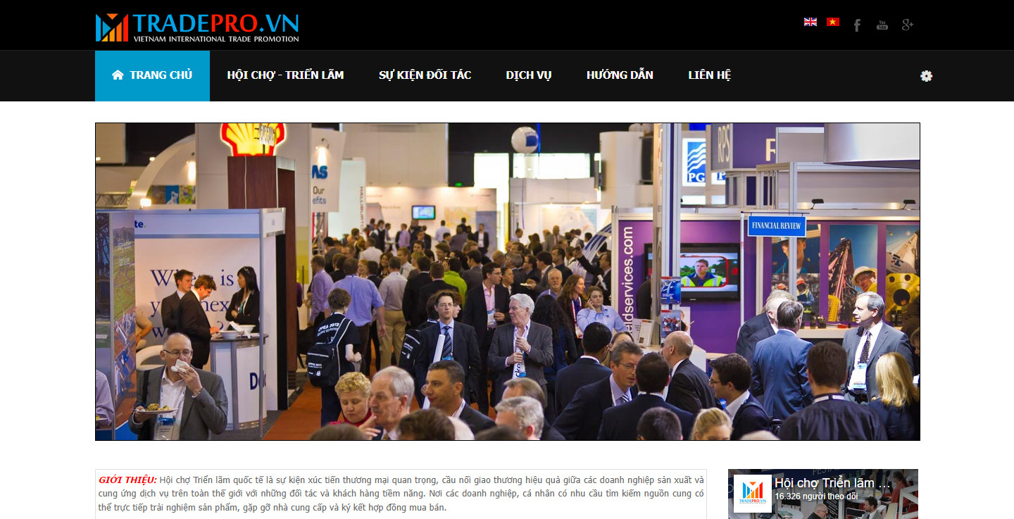 thiet ke web hoi cho trien lam 1