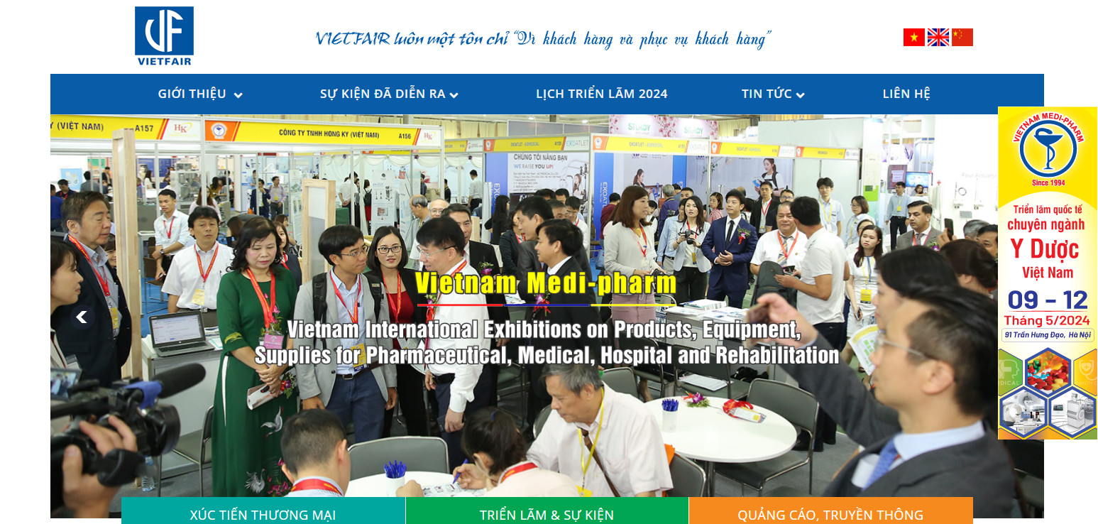 thiet ke web hoi cho trien lam 2