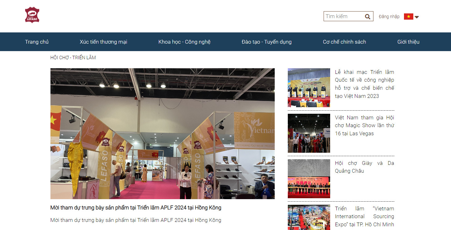 thiet ke web hoi cho trien lam 3