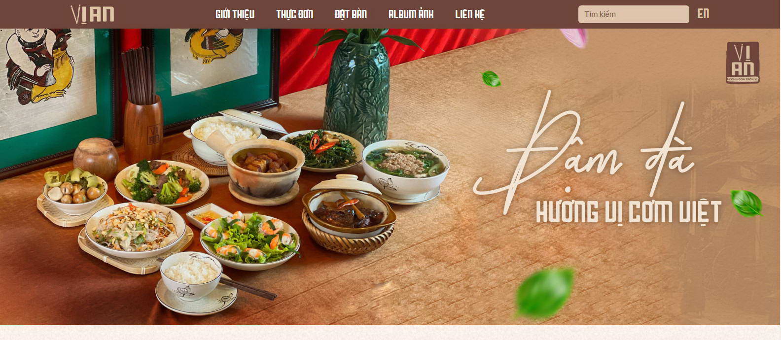 thiet ke web nha hang sang tao