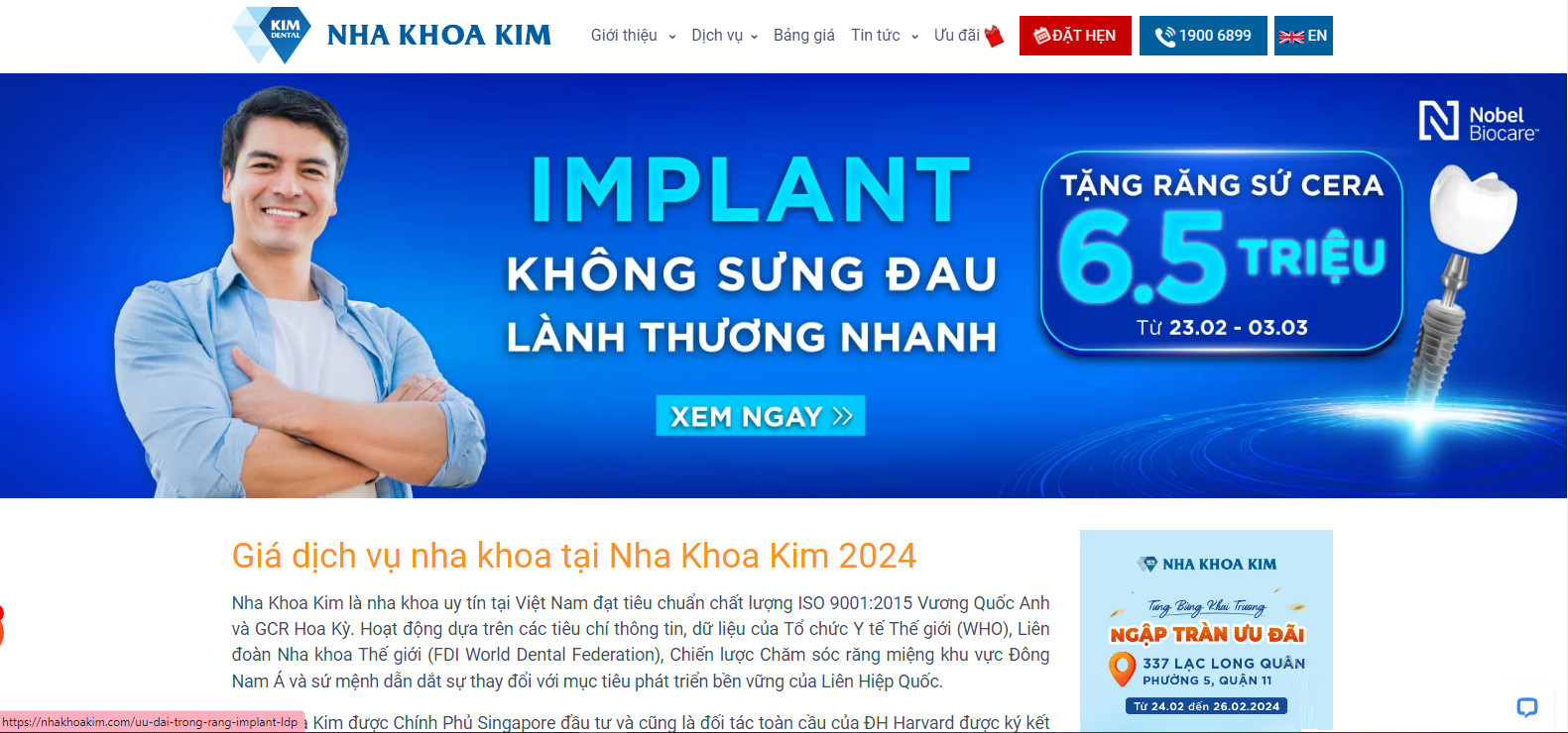 thiet ke web nha khoa dep