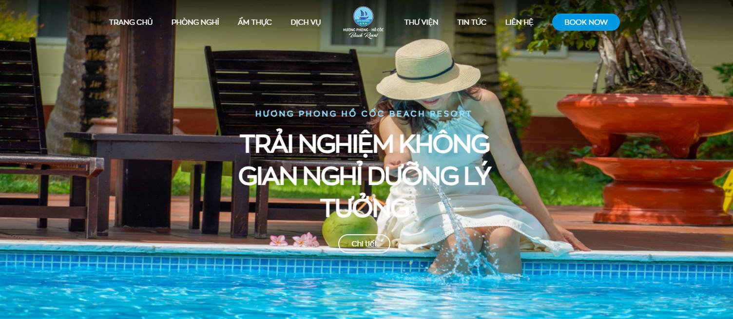 thiet ke web resort dep