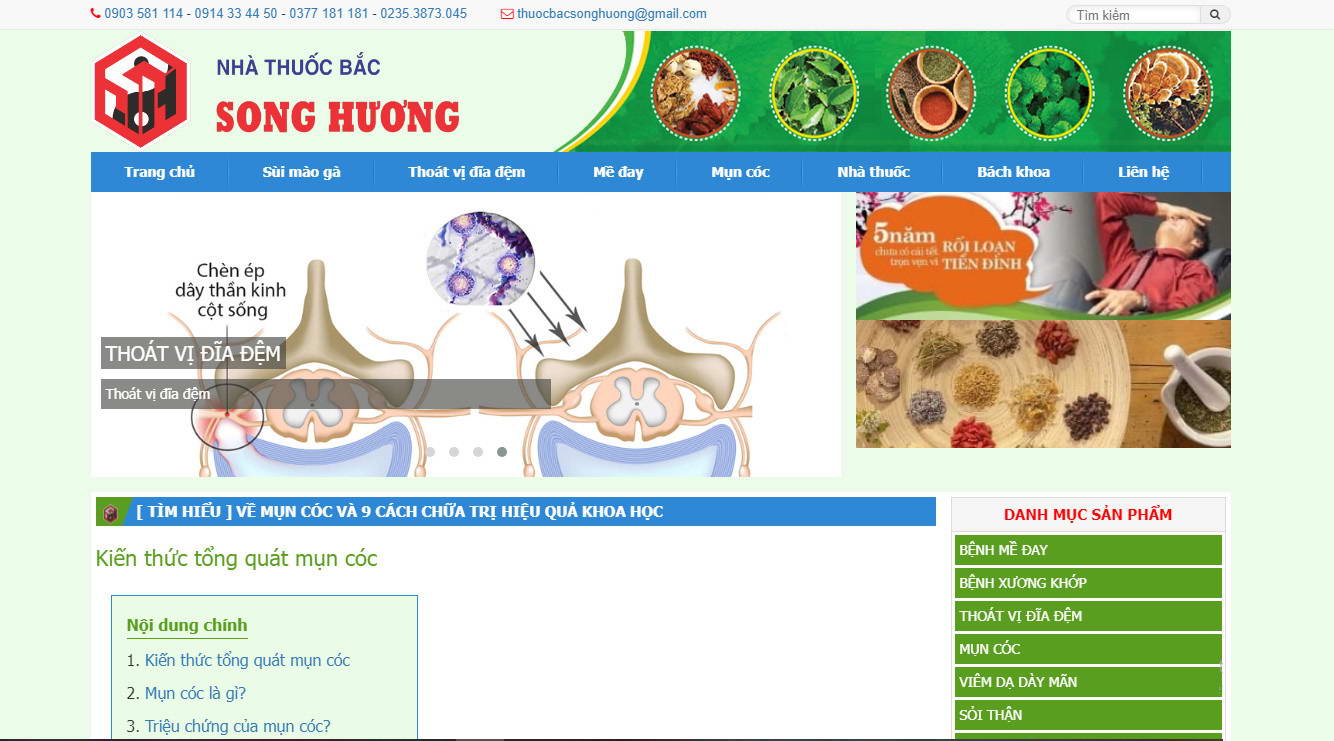 thiet ke website thuoc bac