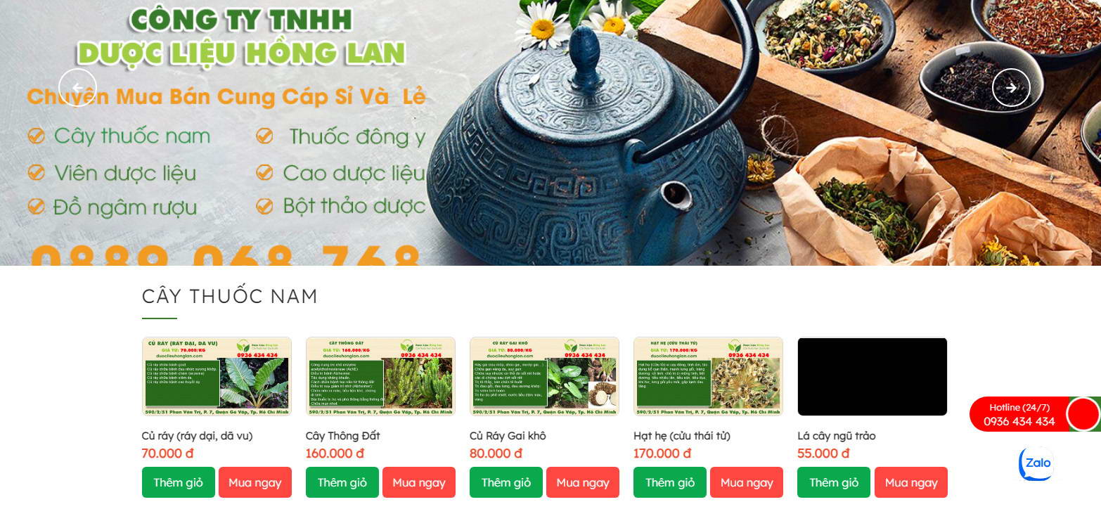 website thuoc nam