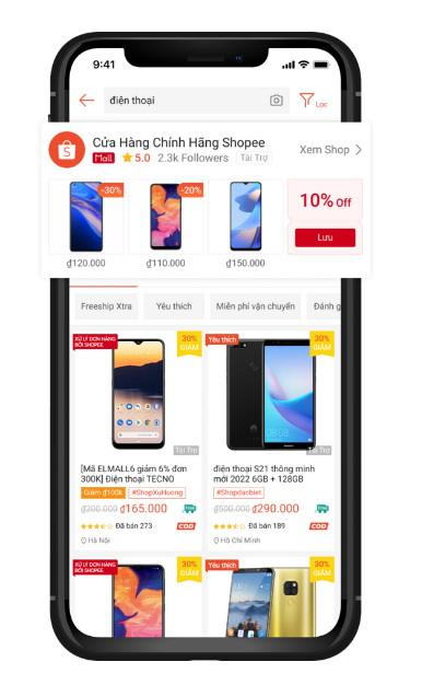 quang cao tim kiem shop tren shopee