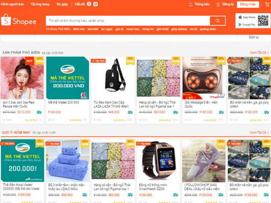 shopee kenh ban hang truc tuyen lon nhat dong nam a