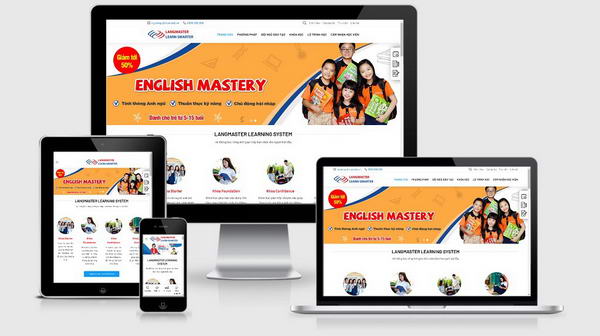 theme wordpress trung tam ngoai ngu tieng anh mau so 1