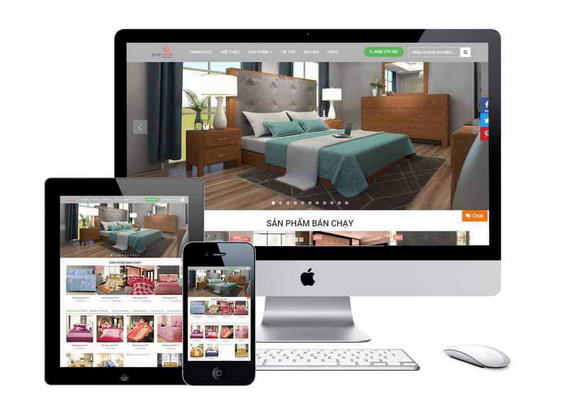 thiet ke web chan ga goi dem dep