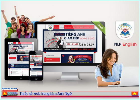 thiet ke web trung tam anh ngu 2
