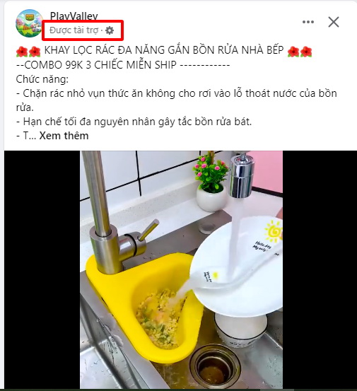 quang cao bai viet duoc tai tro