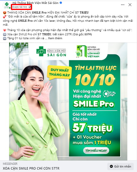 vi du quang cao tai tro tren facebook