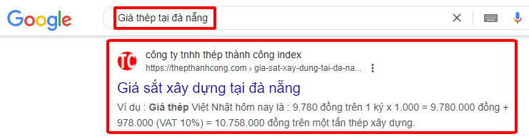 vi du seo tu khoa sat thep