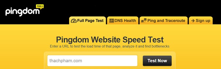 CONG CU KIEM TRA TOC YO WEBSITE  PingDoom Tool Free
