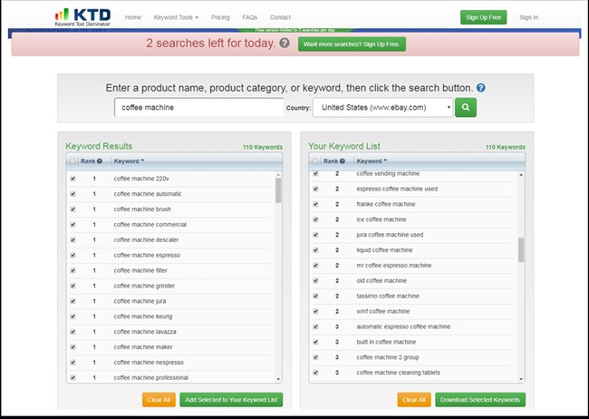 Keyword Tool Dominator Cong cY tim kiYm tY khoa Amazon Ebay