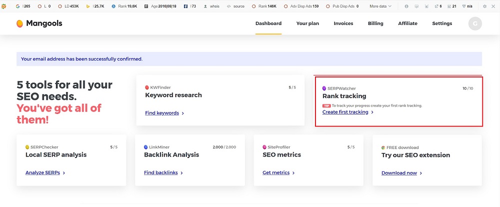 cong cu kiem tra thu hang tu khoa serpwatcher 1